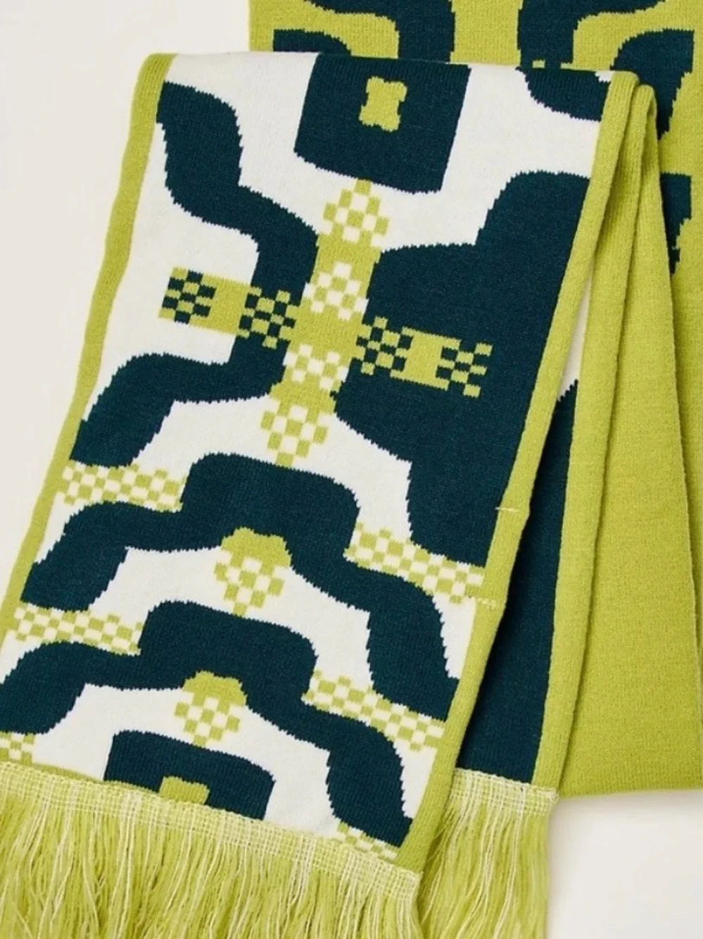 Free People Big League Reversible Scarf. NWT. Honeydew